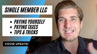 How To Pay Yourself And Taxes in a Single Member LLC [upl. by Halas739]