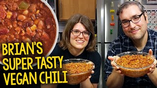 Recipe Brians Super Tasty Vegan Chili PlantBased OilFree [upl. by Korenblat226]