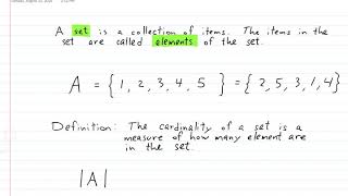 Sets Theory and Logic Lecture 1 Sets [upl. by Halli]