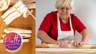 How to Make Homemade Pasta Without Machine  Italian Grandma Cooking [upl. by Chafee79]