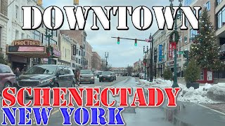 Schenectady  New York  4K Downtown Drive [upl. by Inglis43]