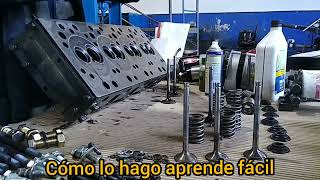 COMO REPARAR LA CULATA DE MOTOR DIESEL [upl. by Severen]