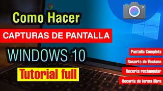 Cómo hacer una Captura de Pantalla en pc Windows 10 [upl. by Hawger34]