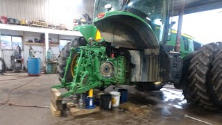 Another BROKEN DEEREReplacing Brakes on a John Deere 7R [upl. by Siblee]