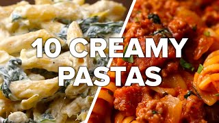 10 Creamy amp Satisfying Pasta Dishes [upl. by Petra]