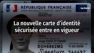 La nouvelle carte d’identité sécurisée entre en vigueur [upl. by Darelle]