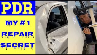 Biggest PDR Paintless Dent Removal  My 1 REPAIR SECRET [upl. by Deb]