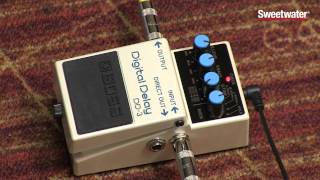 BOSS DD3 Digital Delay Pedal Review  Sweetwater Sound [upl. by Atteuqahc24]