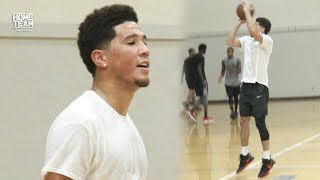 Devin Booker at Rico Hines UCLA Run with Brandon Jennings Zach Randolph Tyler Ulis [upl. by Eecyaj679]