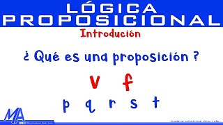 Lógica proposicional  Introducción [upl. by Adi]