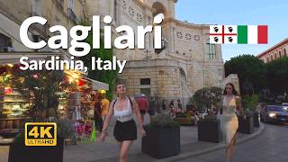 Cagliari Walking Tour 4K  Explore Sardinia Historic Streets Italy [upl. by Ynttirb591]