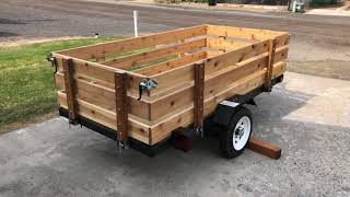 Harbor Freight Utility Trailer Build DIY utilitytrailer [upl. by Enimajneb999]