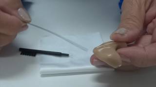 How to Clean an ITE Intheear or custom Hearing Aid [upl. by Enimasaj844]