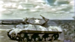 World War 2 Tank Destroyer Boot Camp Restored Color 1943 [upl. by Rodie285]