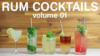 BEST RUM COCKTAILS  volume 01 [upl. by Ibbetson]