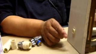 Attaching a Water Supply Valve to Plastic CPVC Pipe [upl. by Kiki]