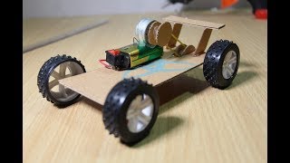 Homemade Dc Motor Car  Recycled [upl. by Cleland]