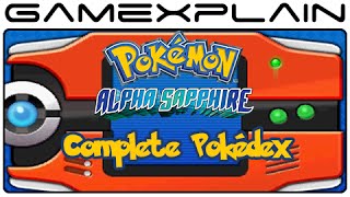 Pokémon Alpha Sapphire  100 Complete Pokédex 3DS [upl. by Llenet]