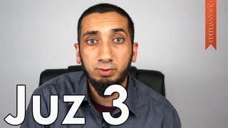 Understanding Trials amp Difficulties Juz 3  Nouman Ali Khan [upl. by Issej722]