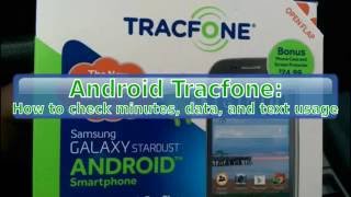 Android TracFone How to check remaining minutes data and texts [upl. by Sidoney787]