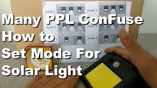 How To Use Setting Set 3 Modes of Motion Sensor Solar Wall Light [upl. by Aileme]