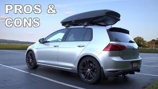 ROOFTOP CARGO BOX PROS AND CONS [upl. by Legim]