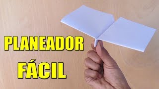 Como Hacer un Avión de Papel Planeador que Vuela Mucho y Lejos  How To Make Paper Plane [upl. by Encrata]