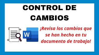 Control de cambios  Microsoft Word 2019 [upl. by Aneehsirk507]