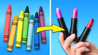 27 COLORFUL MAKEUP DIY CRAFTS [upl. by Garrard514]