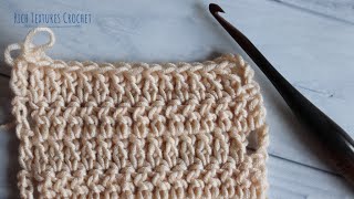 Extended Double Crochet Stitch  How to Crochet [upl. by Nnyluqcaj]