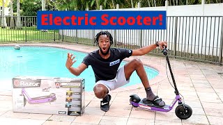 E100 Razor Electric Scooter Review [upl. by Lenaj]