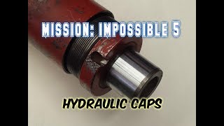 How to Remove Hydraulic Cylinder caps 5 techniques [upl. by Ycnuahc11]