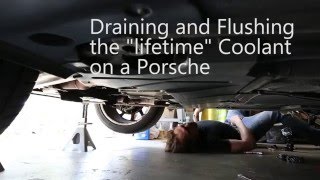 How to Drain and Flush the Coolant on a Porsche Boxster [upl. by Ekle]