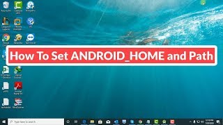 How to set ANDROIDHOME and Android Path [upl. by Silvers570]