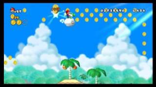 New Super Mario Bros Wii  Star Coin Location Guide  World 45  WikiGameGuides [upl. by Massab690]