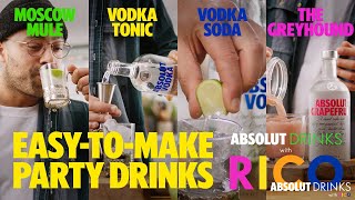 Easy Drinks with Rico  Party Drinks  Absolut Drinks [upl. by Concoff]