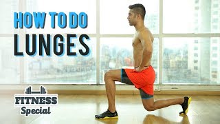 How To Do A LUNGE  Lunges for BEGINNERS  FITNESS SPECIAL  WORKOUT VIDEO [upl. by Manda665]