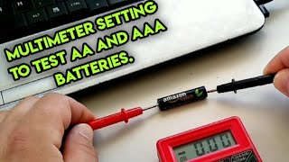 How to Test AAA Batteries with a Multimeter [upl. by Baillieu]