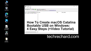 How To Create macOS Catalina Bootable USB on Windows 4 Easy Steps [upl. by Tucky]