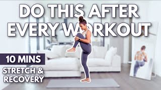 10 min Full Body Cool Down Stretches for Recovery amp Flexibility  growwithjo [upl. by Hanas]