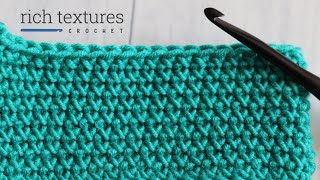 Single Crochet Cross Stitch  How to Crochet [upl. by Neerol513]