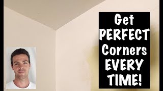 THE SECRET TO PERFECT INSIDE CORNERS 3way corners [upl. by Bohs]