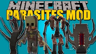 PARASITES MOD  Infecta tu mundo con Parasitos  Minecraft mod 1122 Review ESPAÑOL [upl. by Seuqirdor]