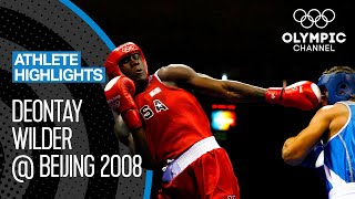 A young Deontay Wilder 🇺🇸 at Beijing 2008  Athlete Highlights [upl. by Intruoc]