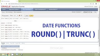 Oracle Tutorial  Date Functions ROUND  TRUNC [upl. by Elga]