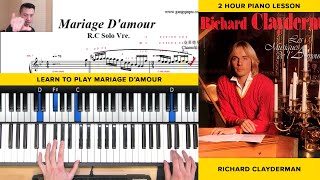 Mariage Damour  Piano Sheet Music Tutorial PDF Download [upl. by Macey42]