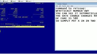 Sabre Training how to exchange ticket in 3 easiest steps [upl. by Ahseuqram733]