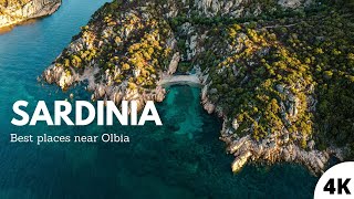 SARDINIA 4K Italy  Beautiful Beaches near Olbia  Aerial Drone [upl. by Annovy]