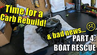 Mercruiser 43 Carb Rebuild and a CRUSHING Discovery [upl. by Ahsimaj]