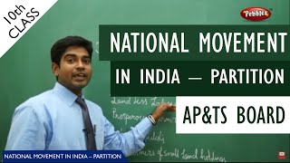 National Movement in India – Partition full lesson  Class 10 Social studies  APampTS syllabus [upl. by Raveaux302]